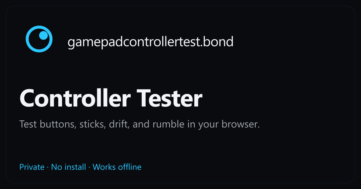 A game controller analog stick with a drift direction indicator